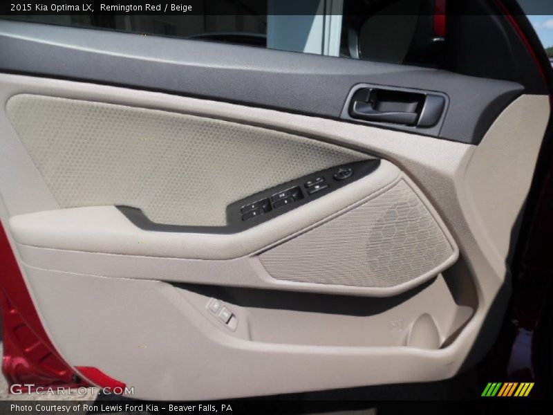 Remington Red / Beige 2015 Kia Optima LX