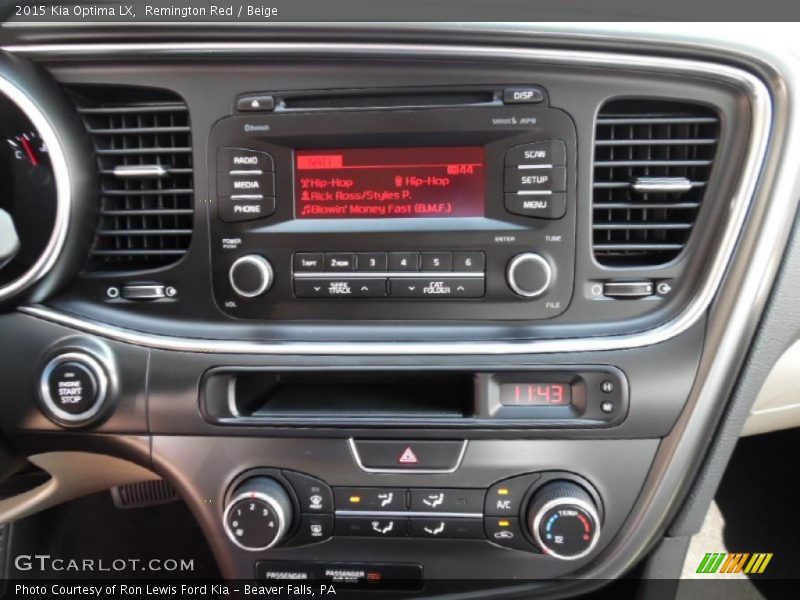 Remington Red / Beige 2015 Kia Optima LX