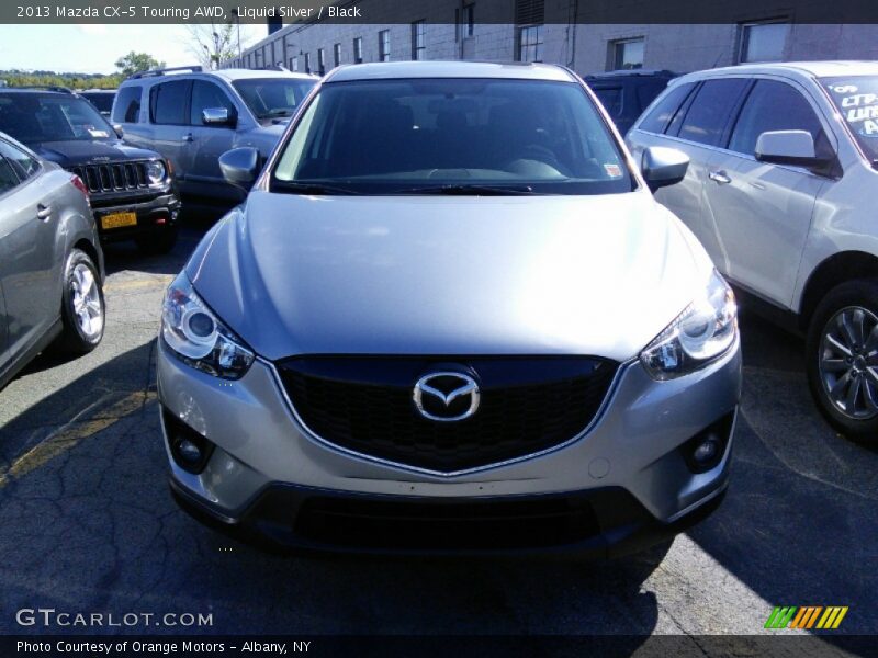 Liquid Silver / Black 2013 Mazda CX-5 Touring AWD