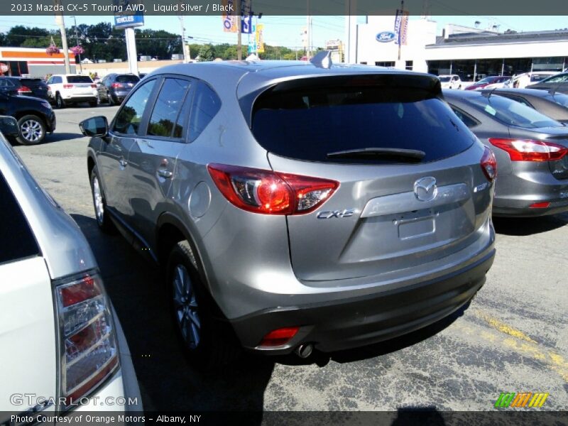 Liquid Silver / Black 2013 Mazda CX-5 Touring AWD