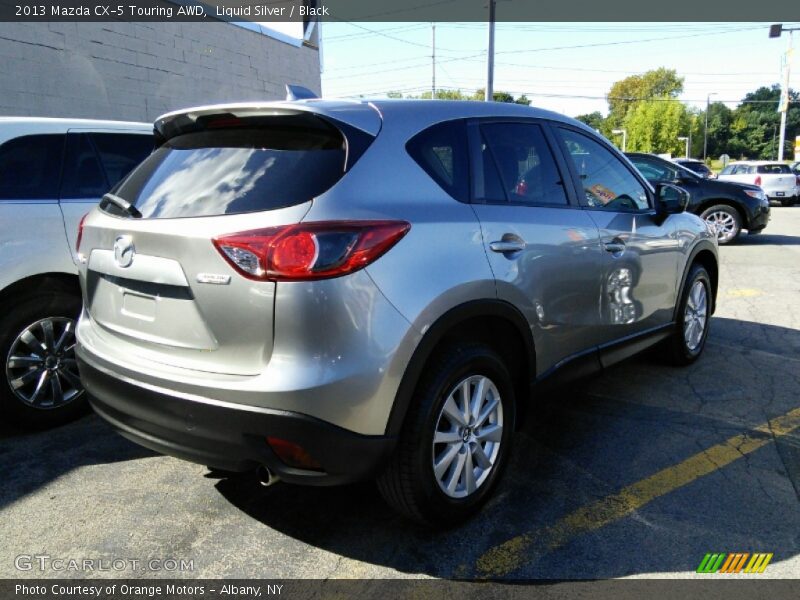 Liquid Silver / Black 2013 Mazda CX-5 Touring AWD