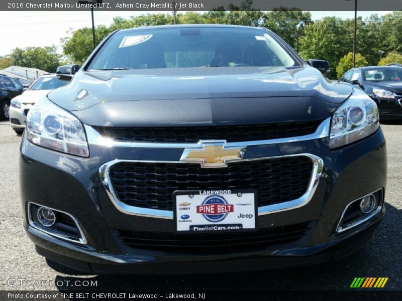 Ashen Gray Metallic / Jet Black 2016 Chevrolet Malibu Limited LTZ