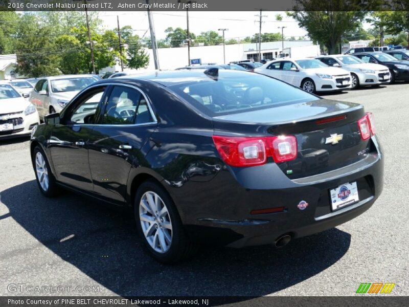 Ashen Gray Metallic / Jet Black 2016 Chevrolet Malibu Limited LTZ