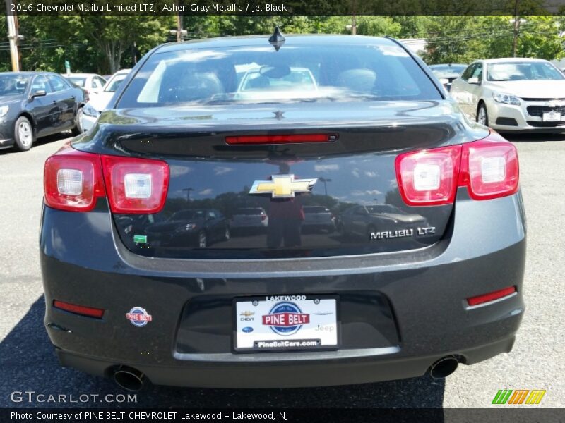 Ashen Gray Metallic / Jet Black 2016 Chevrolet Malibu Limited LTZ