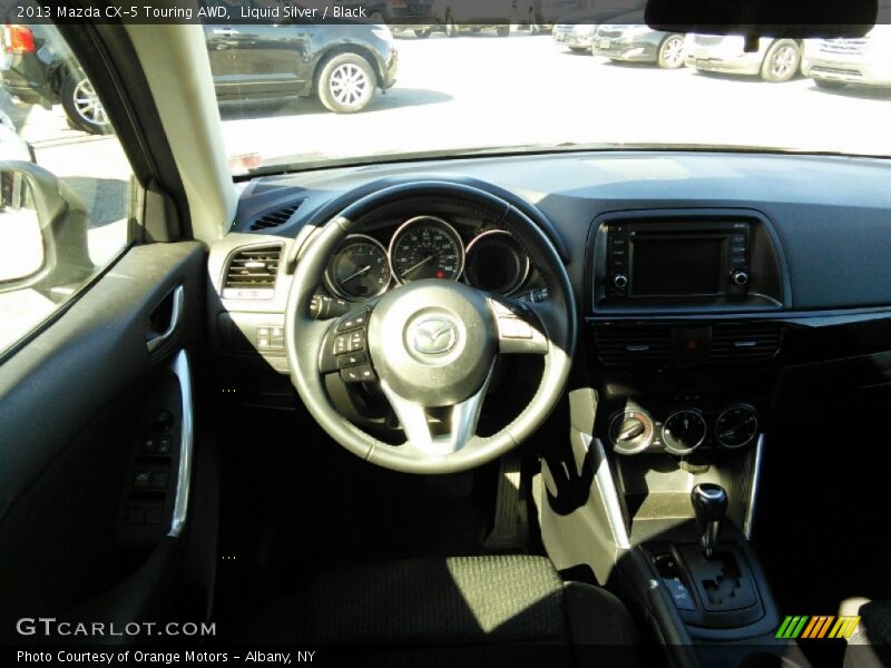 Liquid Silver / Black 2013 Mazda CX-5 Touring AWD