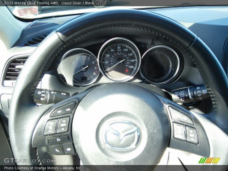 Liquid Silver / Black 2013 Mazda CX-5 Touring AWD