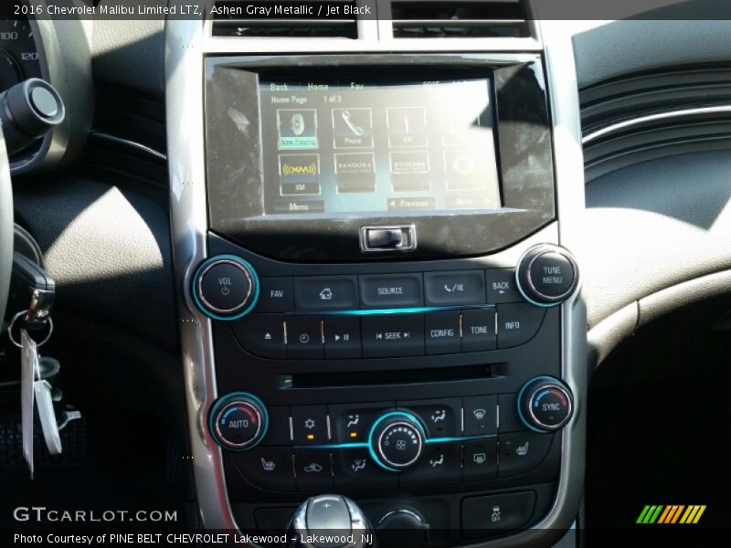 Ashen Gray Metallic / Jet Black 2016 Chevrolet Malibu Limited LTZ