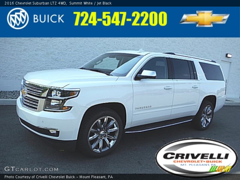 Summit White / Jet Black 2016 Chevrolet Suburban LTZ 4WD