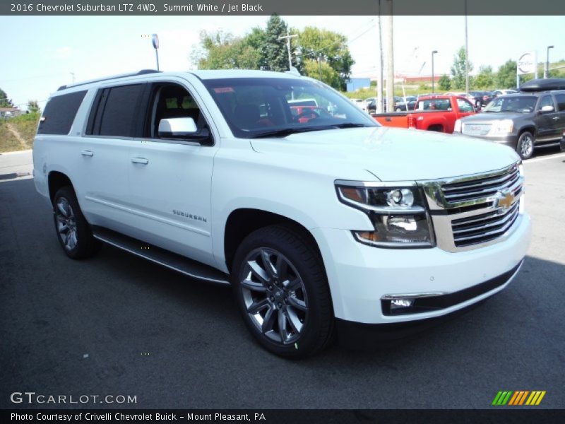 Summit White / Jet Black 2016 Chevrolet Suburban LTZ 4WD