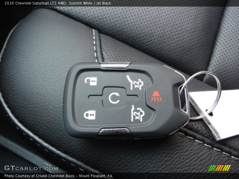 Summit White / Jet Black 2016 Chevrolet Suburban LTZ 4WD