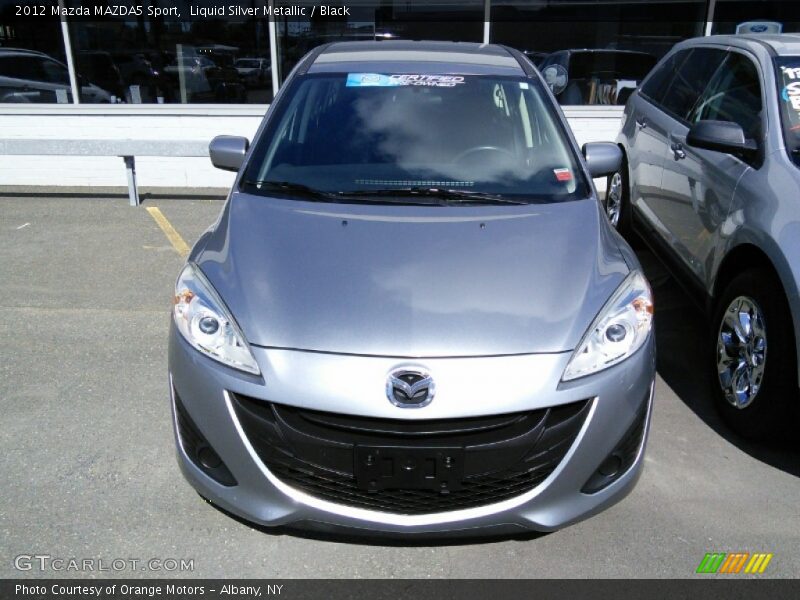 Liquid Silver Metallic / Black 2012 Mazda MAZDA5 Sport