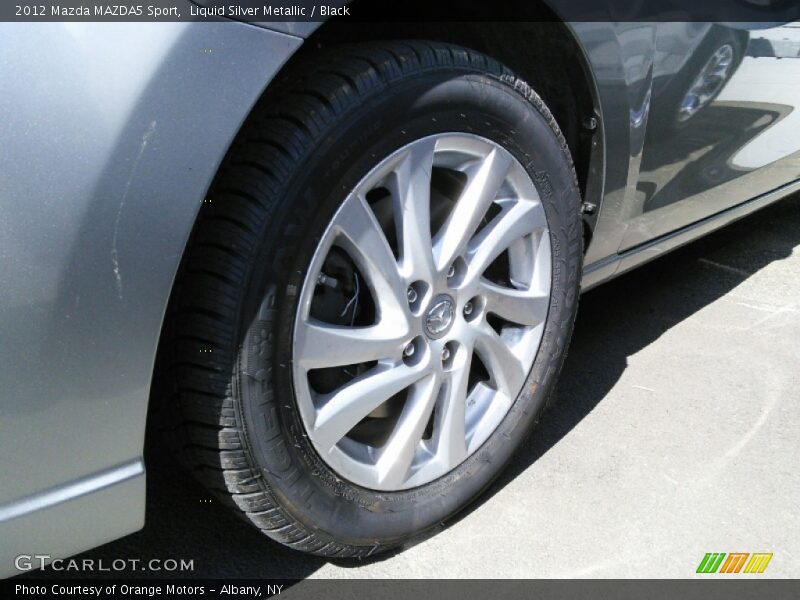 Liquid Silver Metallic / Black 2012 Mazda MAZDA5 Sport