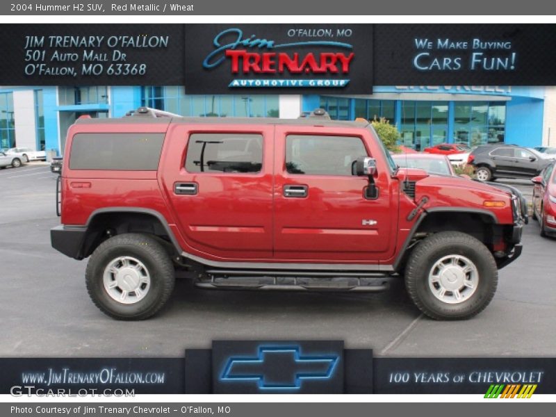 Red Metallic / Wheat 2004 Hummer H2 SUV