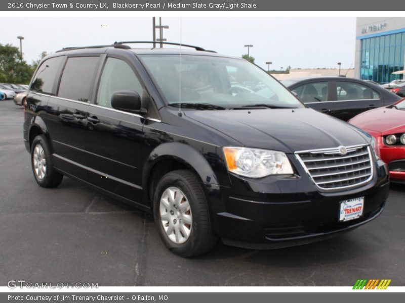 Blackberry Pearl / Medium Slate Gray/Light Shale 2010 Chrysler Town & Country LX