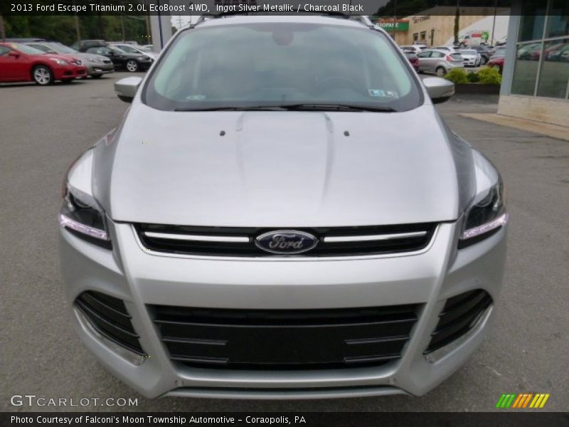 Ingot Silver Metallic / Charcoal Black 2013 Ford Escape Titanium 2.0L EcoBoost 4WD