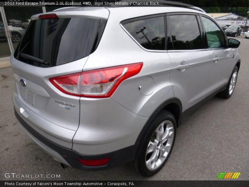Ingot Silver Metallic / Charcoal Black 2013 Ford Escape Titanium 2.0L EcoBoost 4WD