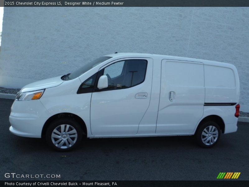 Designer White / Medium Pewter 2015 Chevrolet City Express LS