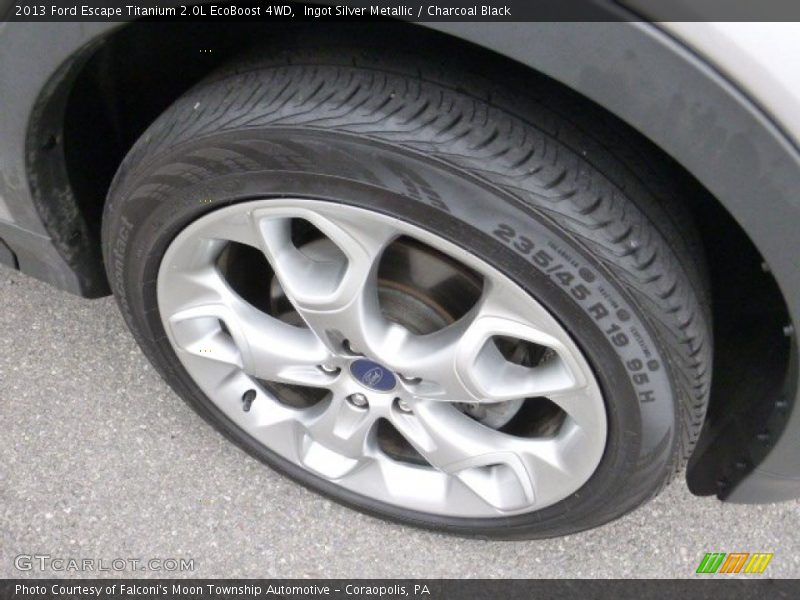 Ingot Silver Metallic / Charcoal Black 2013 Ford Escape Titanium 2.0L EcoBoost 4WD