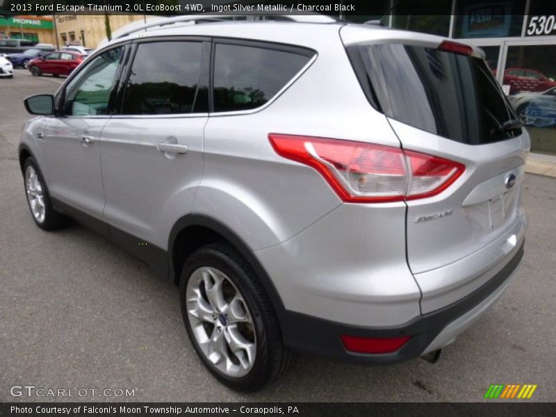 Ingot Silver Metallic / Charcoal Black 2013 Ford Escape Titanium 2.0L EcoBoost 4WD