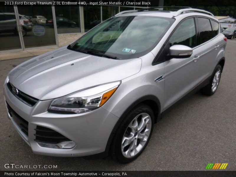 Ingot Silver Metallic / Charcoal Black 2013 Ford Escape Titanium 2.0L EcoBoost 4WD