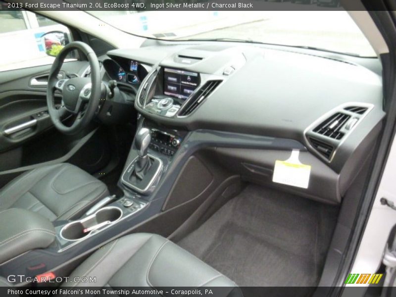 Ingot Silver Metallic / Charcoal Black 2013 Ford Escape Titanium 2.0L EcoBoost 4WD