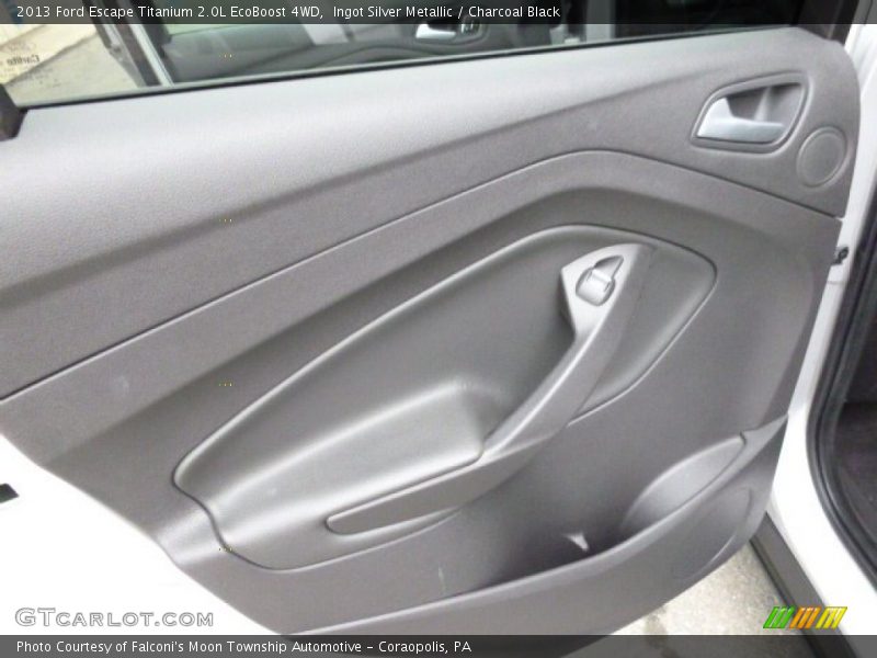 Ingot Silver Metallic / Charcoal Black 2013 Ford Escape Titanium 2.0L EcoBoost 4WD