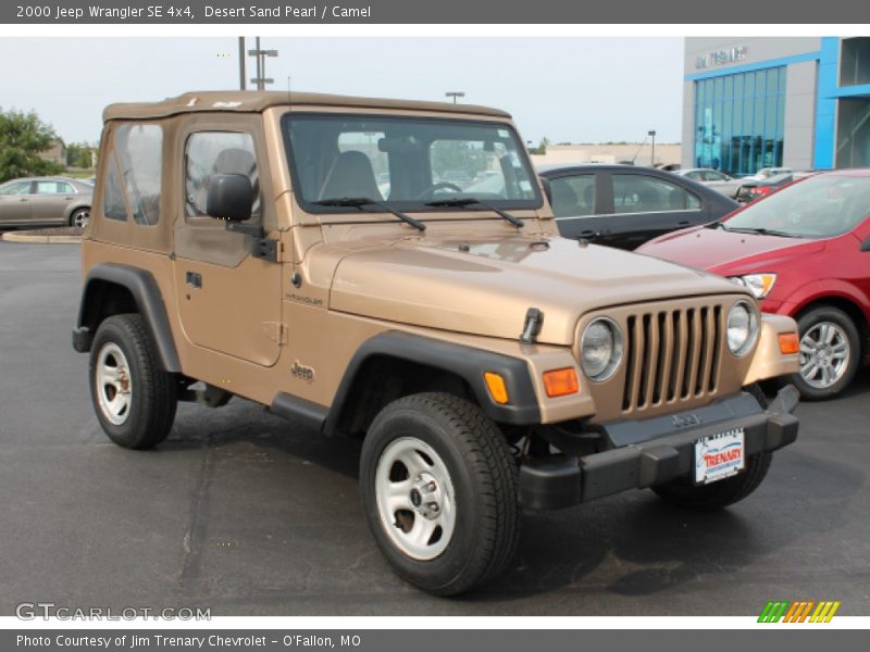 Desert Sand Pearl / Camel 2000 Jeep Wrangler SE 4x4