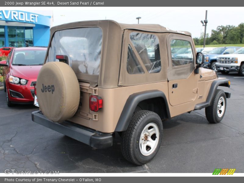Desert Sand Pearl / Camel 2000 Jeep Wrangler SE 4x4