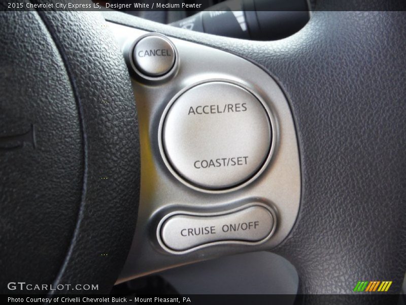 Designer White / Medium Pewter 2015 Chevrolet City Express LS