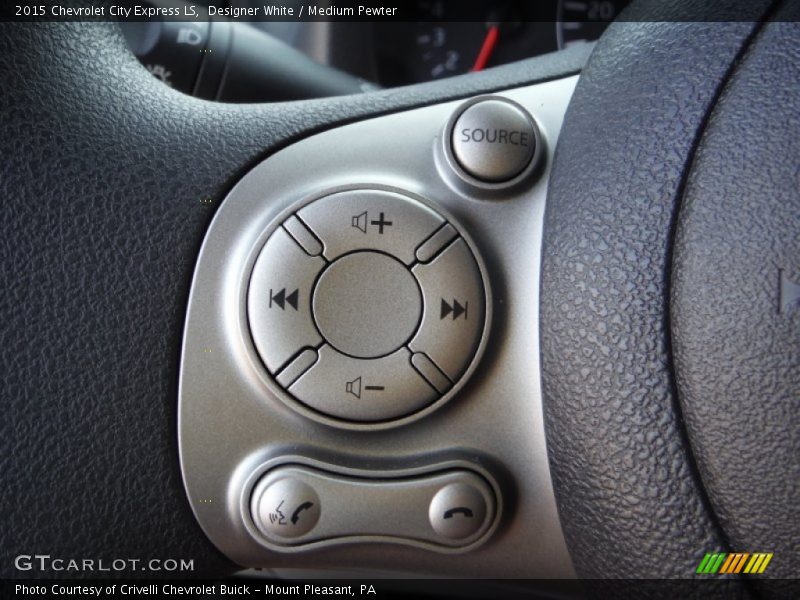 Designer White / Medium Pewter 2015 Chevrolet City Express LS