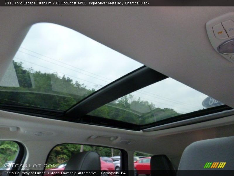 Ingot Silver Metallic / Charcoal Black 2013 Ford Escape Titanium 2.0L EcoBoost 4WD