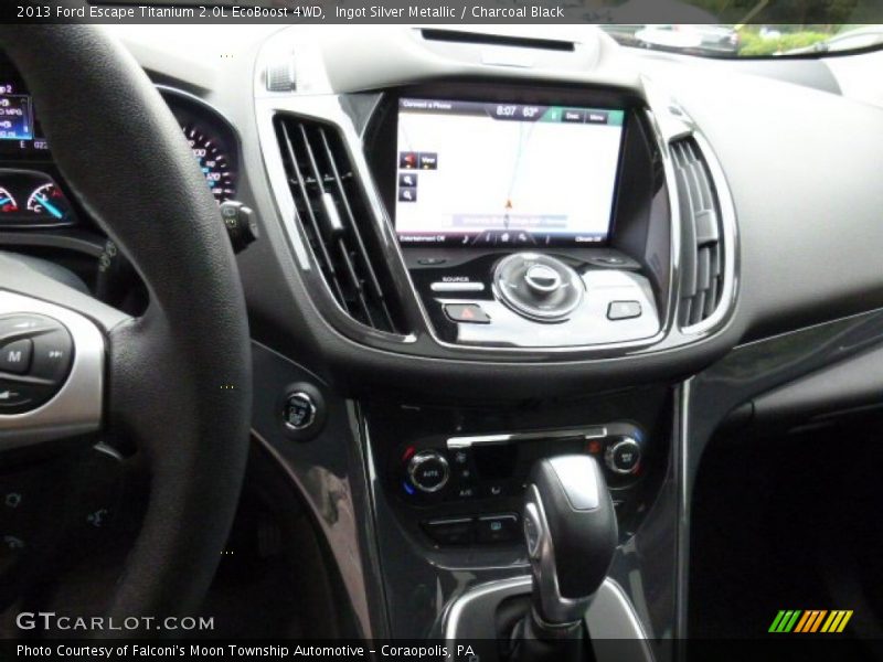 Ingot Silver Metallic / Charcoal Black 2013 Ford Escape Titanium 2.0L EcoBoost 4WD