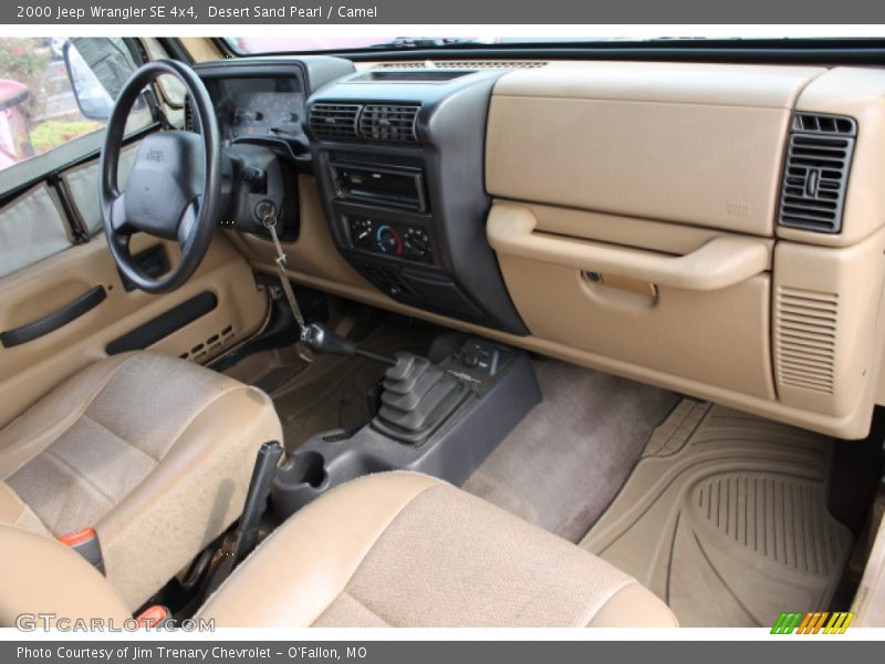 Desert Sand Pearl / Camel 2000 Jeep Wrangler SE 4x4