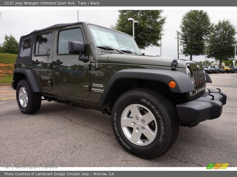 Tank / Black 2015 Jeep Wrangler Unlimited Sport 4x4