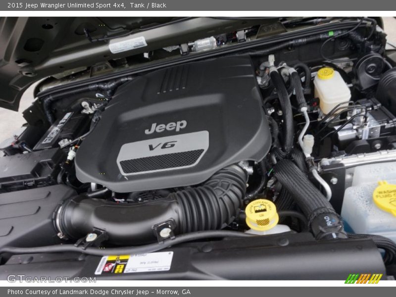 Tank / Black 2015 Jeep Wrangler Unlimited Sport 4x4