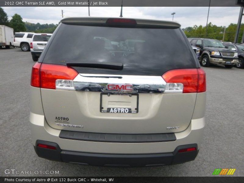 Gold Mist Metallic / Jet Black 2012 GMC Terrain SLE AWD