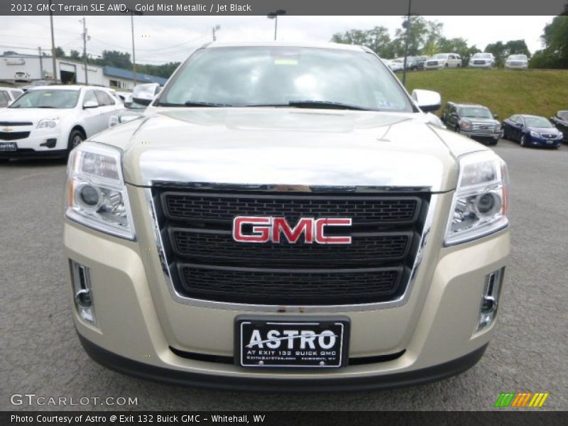 Gold Mist Metallic / Jet Black 2012 GMC Terrain SLE AWD