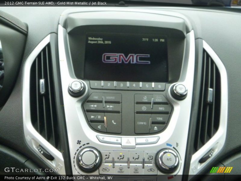 Gold Mist Metallic / Jet Black 2012 GMC Terrain SLE AWD
