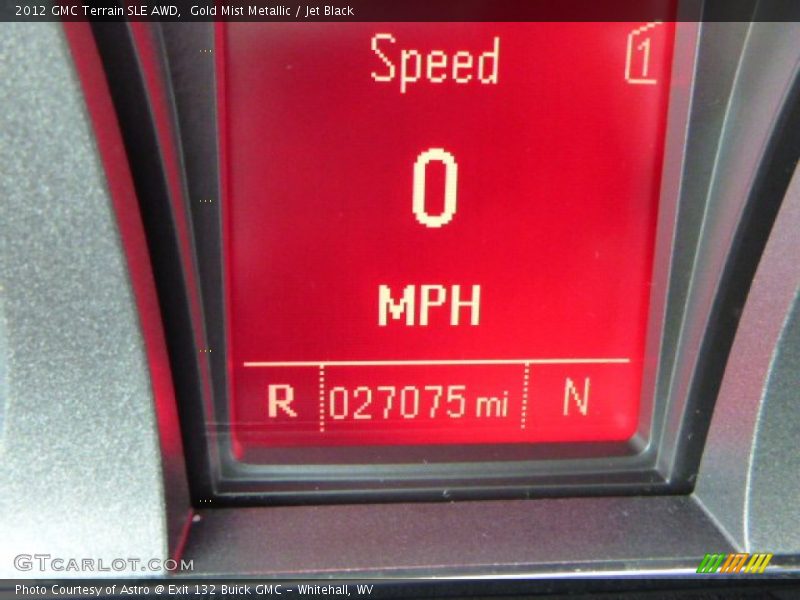Gold Mist Metallic / Jet Black 2012 GMC Terrain SLE AWD