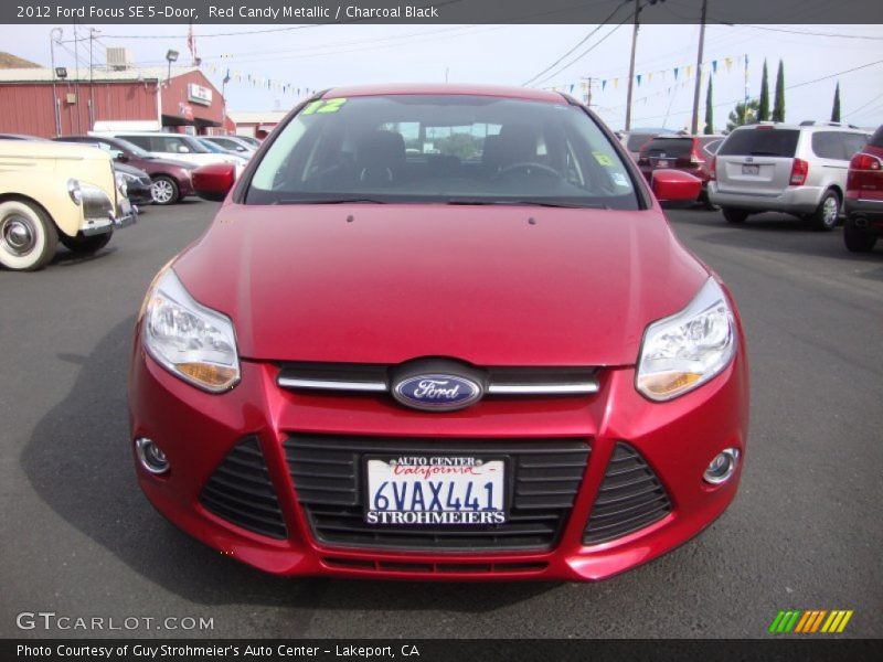 Red Candy Metallic / Charcoal Black 2012 Ford Focus SE 5-Door