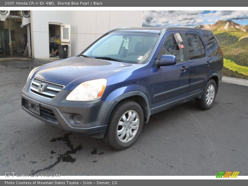 Eternal Blue Pearl / Black 2005 Honda CR-V EX 4WD
