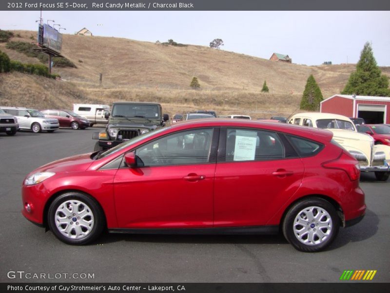 Red Candy Metallic / Charcoal Black 2012 Ford Focus SE 5-Door