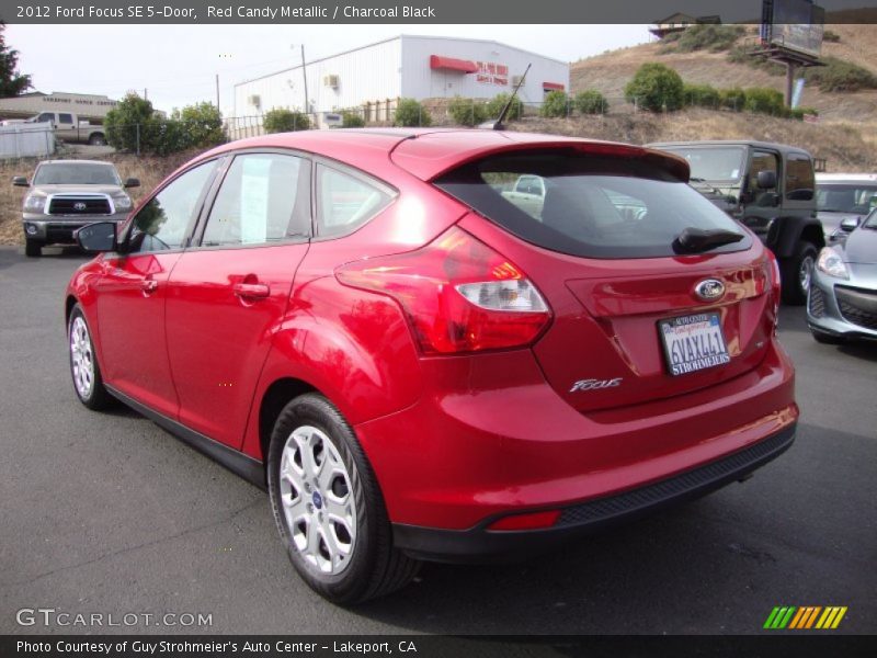 Red Candy Metallic / Charcoal Black 2012 Ford Focus SE 5-Door