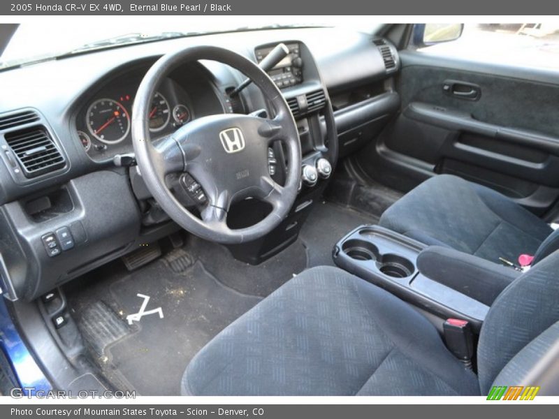 Eternal Blue Pearl / Black 2005 Honda CR-V EX 4WD