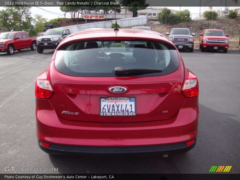 Red Candy Metallic / Charcoal Black 2012 Ford Focus SE 5-Door