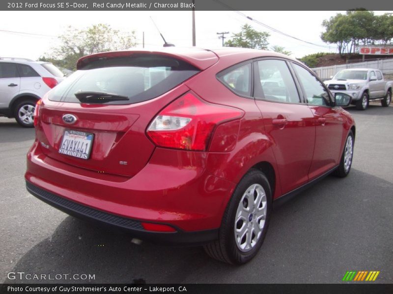 Red Candy Metallic / Charcoal Black 2012 Ford Focus SE 5-Door