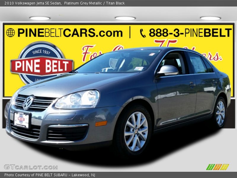 Platinum Grey Metallic / Titan Black 2010 Volkswagen Jetta SE Sedan