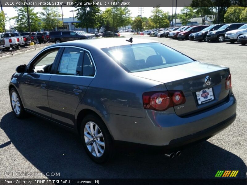 Platinum Grey Metallic / Titan Black 2010 Volkswagen Jetta SE Sedan