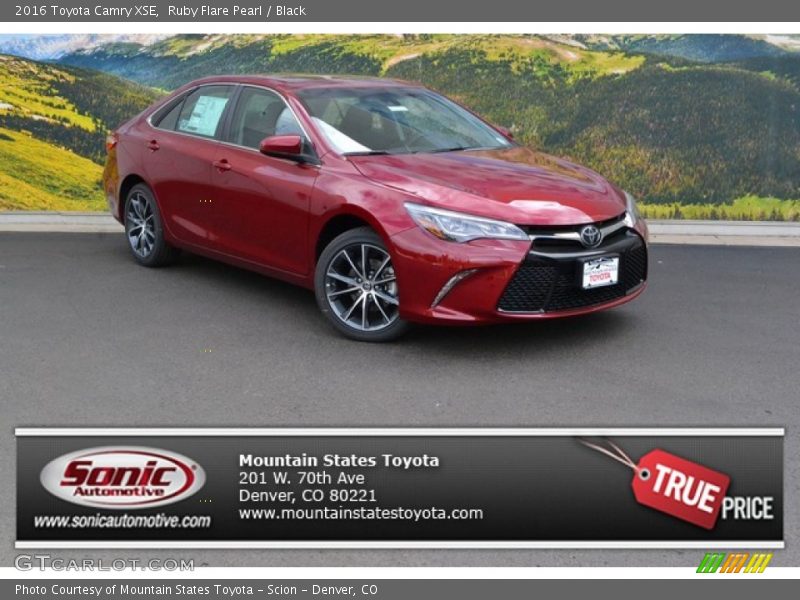 Ruby Flare Pearl / Black 2016 Toyota Camry XSE