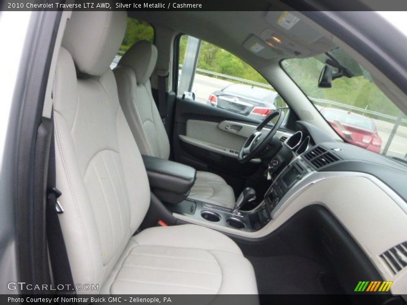 Silver Ice Metallic / Cashmere 2010 Chevrolet Traverse LTZ AWD
